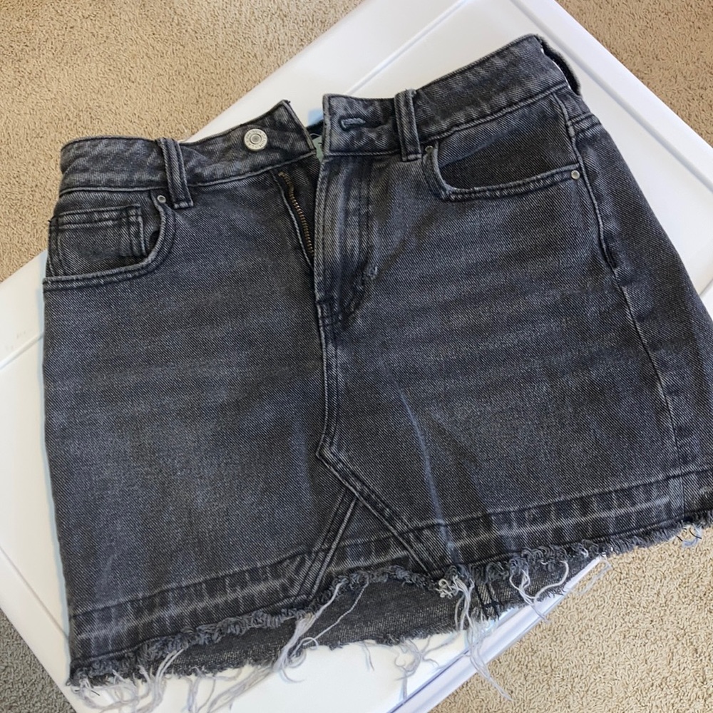 Pacsun black jean skirt
